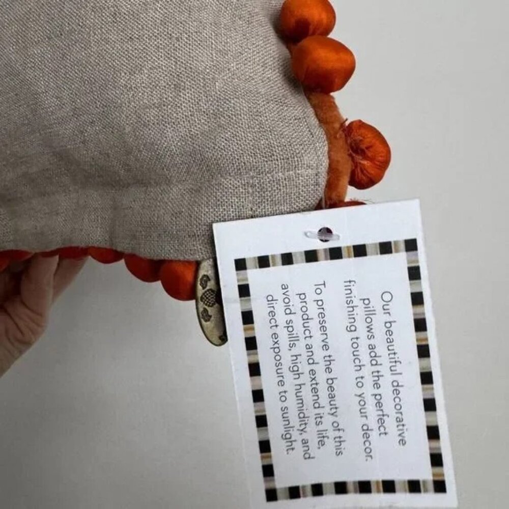 NWT MACKENZIE-CHILDS Cornucopia Lumbar Pillow - Picture 5 of 9